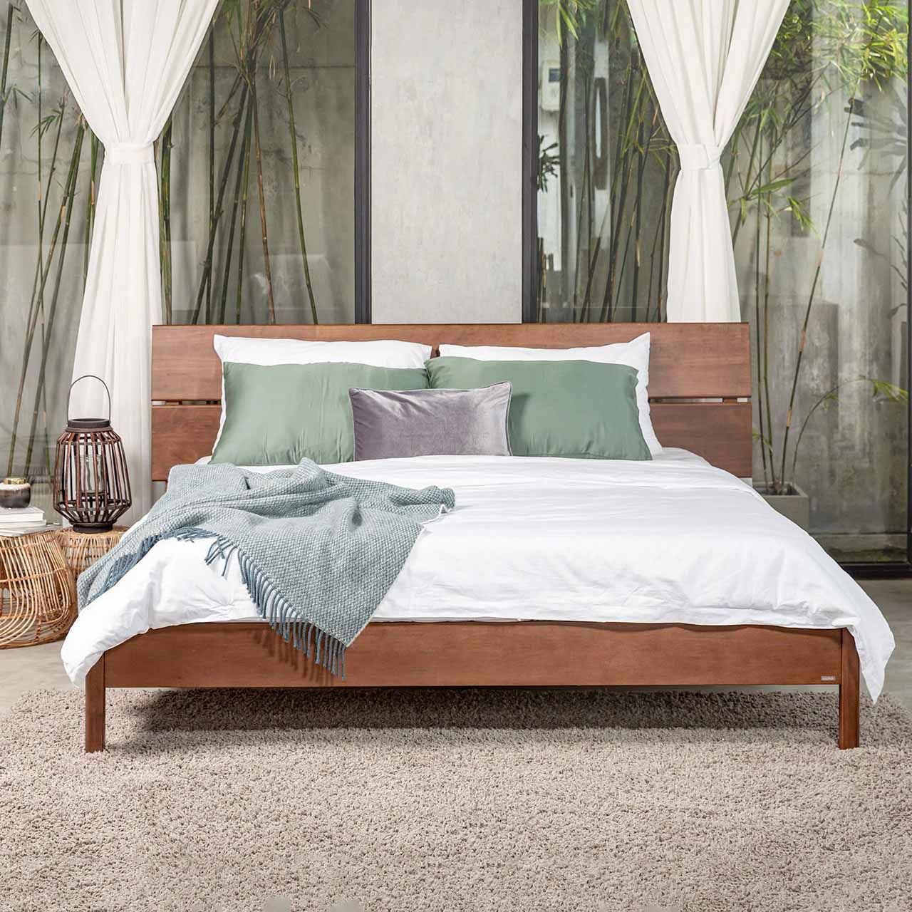 Giường Ngủ Gỗ Tràm MOHO VLINE Nhiều Kích Thước